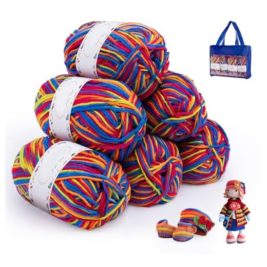 Filato acrilico sfumato 300 g con borsa