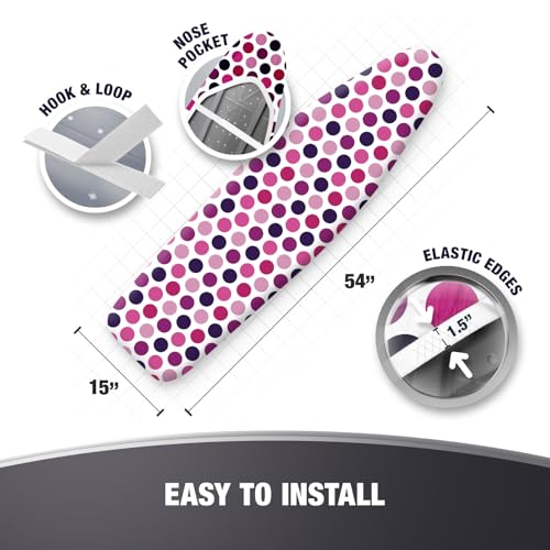 image for COTTY HOME Extra Thick Ironing Board Covers with Pad Standard Size 15x