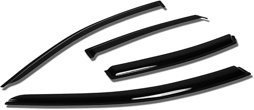 Miniatura 9 de DNA MOTORING WVS-T2-0139 Deflector de ventana de ventilación deflector de lluviasol (4 piezas) compatible con Nissan Xterra 00-04