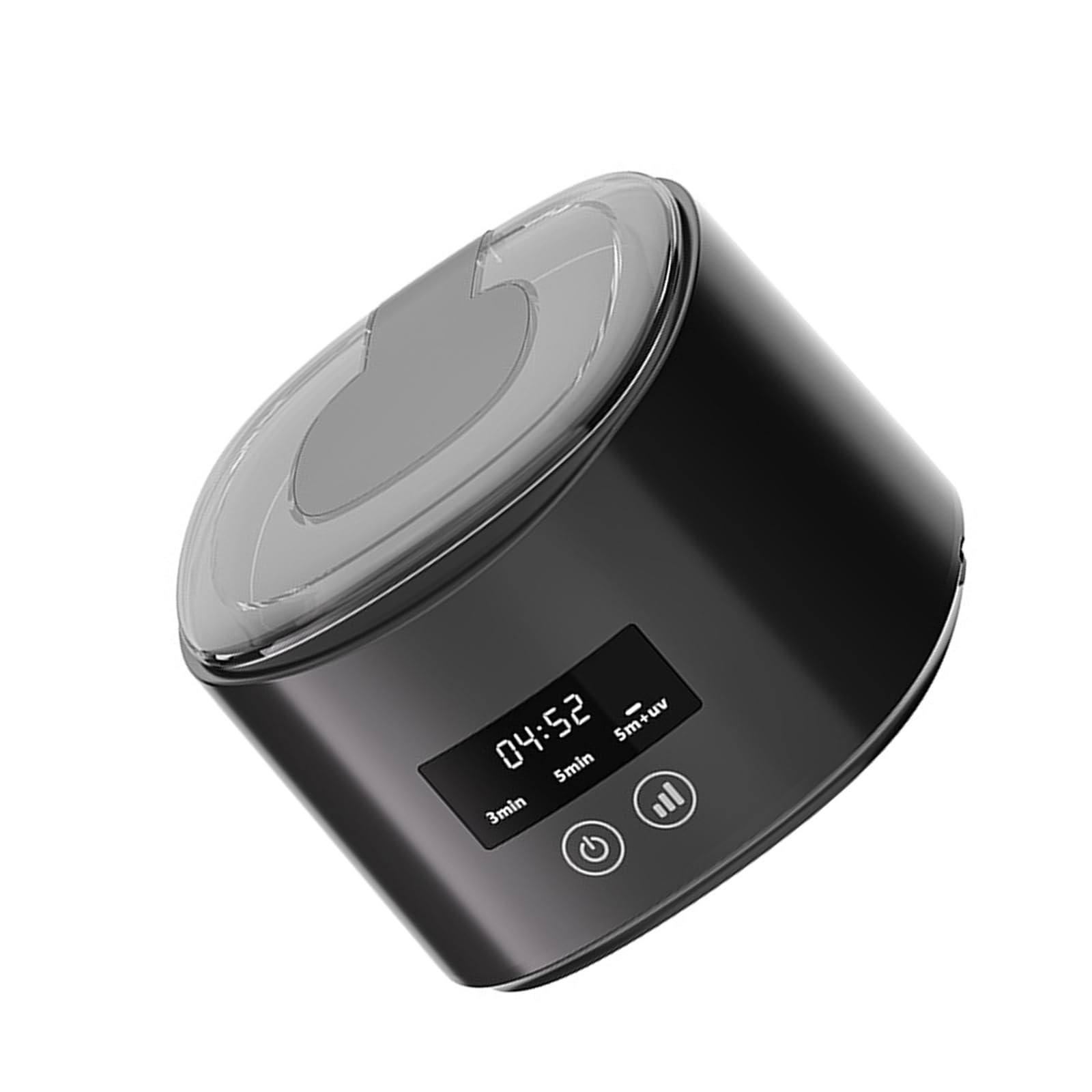 Jazuaiao Dentals Appliance Cleaner Charging Base Quiet Operate Automatic Cleaning Machine for Dentals Appliances for Jewelry Brace Dentures