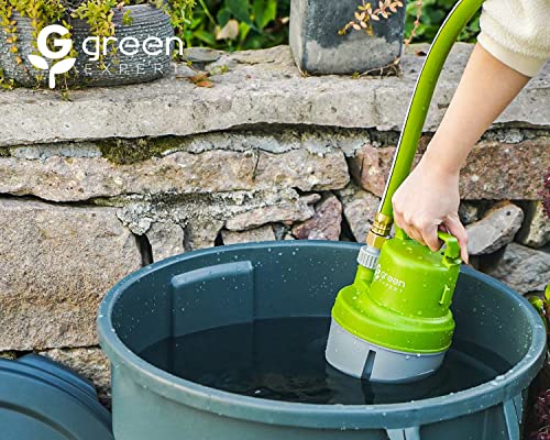 Green Expert 1/6HP Submersible Utility Pump with Multipurpose Adapter Kit, Full Corrosion Resistant, Vinegar/Pools/Salt Water Applicable, Easy to Use with Garden Hoses - Thumbnail 5