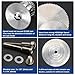 Cutting Discs for Dremel Rotary Tool – 8Pcs HSS Steel Saw Blades Set with 1/8" Mandrel, High-Speed Rotary Tool Accessories for Precise Cutting on Wood, Plastic, Metal & Stone