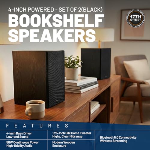 Image of Audio-Technica AT-LP70X-BG Automatic Belt-Drive Turntable - Wireless Stereo Turntable with 4-Inch Deep Bass Powered Bookshelf Speakers (Pair) & Premium Vinyl Record Cleaner Kit - Essential Bundle Set