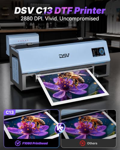 Image of DSV A3 Plus XP600 DTF Printer with Oven&Laptop,2X Printing Speed Compared to L1800,4.5 inch LED Multi-Function Touch Screen,Built-in White Circulation and Automatic Cleaning