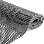 MYOYAY Non Slip Drainage Rubber Floor Mat 300 X 90cm Indoor Outdoor Rubber Entrance Mats Anti Fatigue Drainage Door Mat Dirt Scrapper Commercial Waterproof Floor Mat for Swimming Pool,Kitchen,Garden