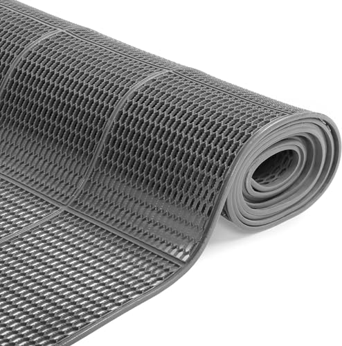 Tapis de sol antiderapant MYOYAY avec drainage d'eau en PVC - 2