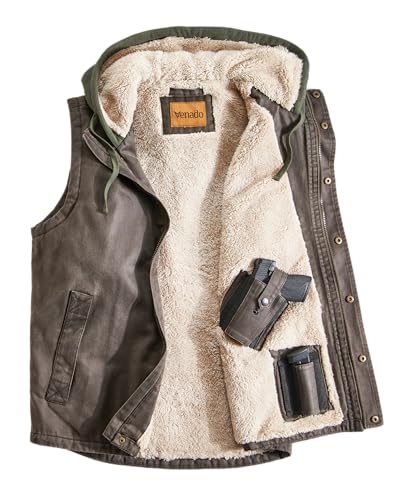 Venado Yukon Trail Concealed Carry Hooded Vest for Men