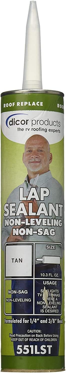 Dicor Corporation 551LST-1 Edpm Lap Seal 10.3 Oz. Tube Tan (20)