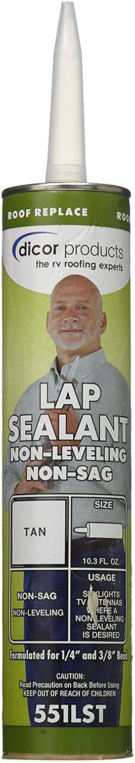 Dicor Corporation 551LST-1 Edpm Lap Seal 10.3 Oz. Tube Tan (20)