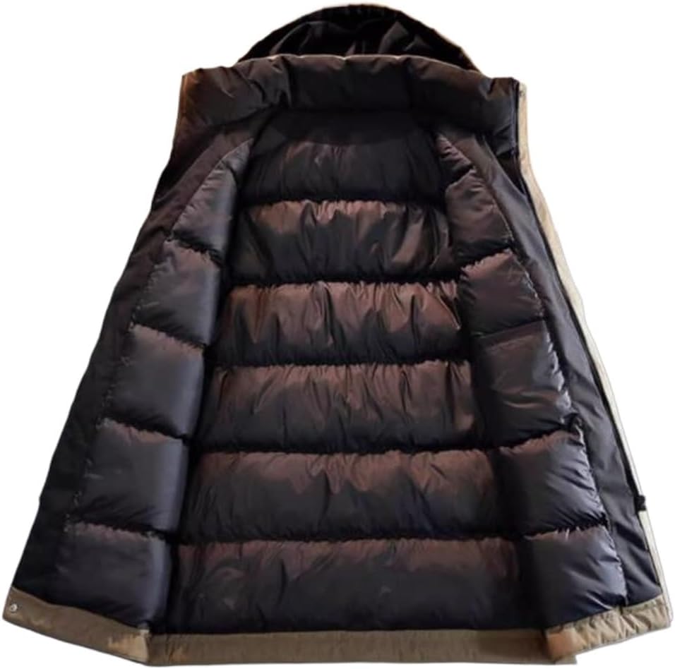 VIDI Toit Cotton-padded Coat Thick Down Jacket Men Long Winter