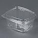 Genpak's AD16F Deli Container | 16 oz Clear Hinged Deli Container- High Dome Lid | Patented 360-Degree Seal, Leak Resistant, Unmatched Clarity | 100% Recyclable, BPA Free, Made in the USA | Case of 200 Containers