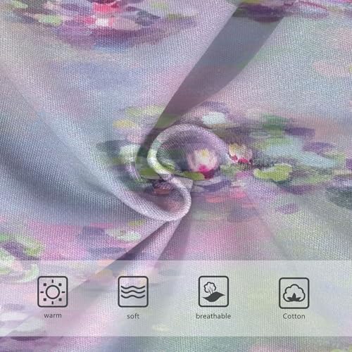 Cotton Toddler Girls Underwear Watercolor Floral Purples Flowers Panties for Girl Aesthetic Briefs Undies Kids 2t3