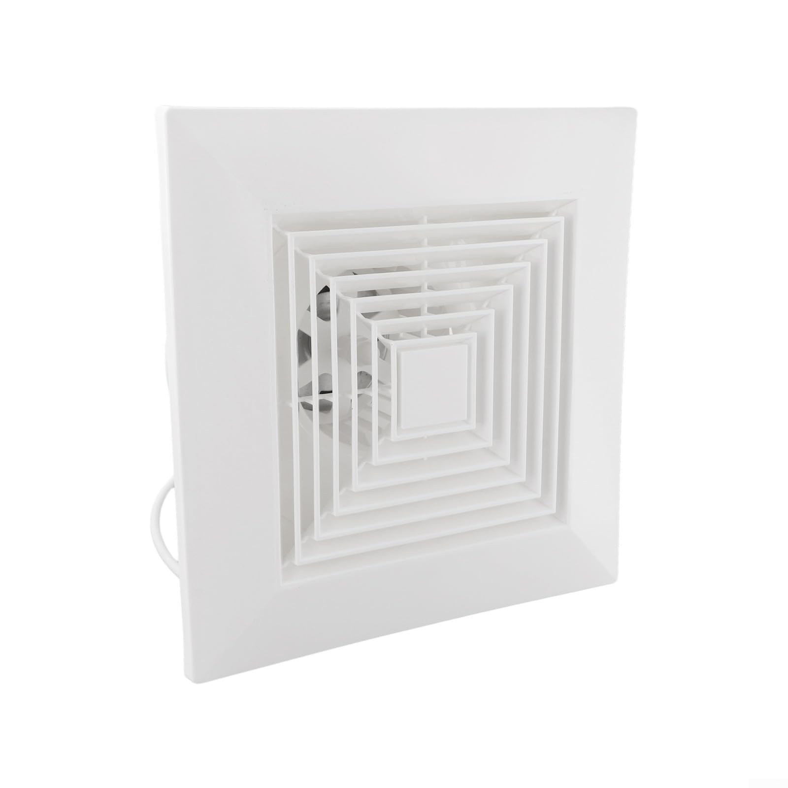 Ventilador extractor de techo integrado, ventilador de ventilación silencioso, potente ventilador extractor de pared, ventana, techo para cocina, garaje, baño (24 x 24 cm)