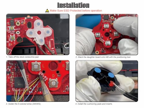 Image of ElecGear ABXY & D-pad Tactile Switch Replacement for ASUS ROG Ally & X (RC71L /RC72LA) - Action and Direction Buttons PCBA Module Combo Kit - (Precise Soldering Required)