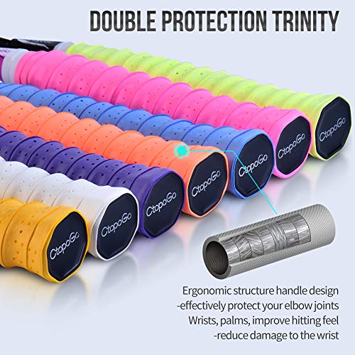 Badminton Rackets Set 4 Pack | Badminton Racket Set Includes 4 Rackets, 6 Nylon Shuttlecocks and 2 Badmintoon Carrying Bags (4 Colors)