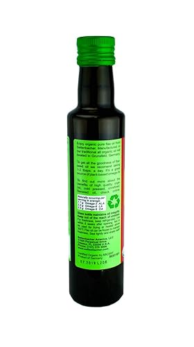 Miniatura 3 de Seitenbacher Aceite orgánico, aceite de lino prensado en frío, 8.4 onzas (paquete de 2)