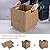 Vagusicc Wicker Baskets, Set of 2 Hand-Woven Storage Baskets for Shelves with Handles, Foldable Cube Wicker Storage Basket Bins Organizer 13 Inches Large Woven Baskets for Storage Organizing & Decor