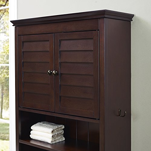 Crosley Furniture Lydia Space Saver Bathroom Cabinet, Espresso #TOP7