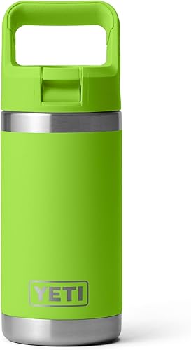 Miniatura 13 de YETI Rambler Jr. - Botella de 12 onzas para niños, con tapa con pajilla Humedales Marrón,verde bosque negro,Polvo lunar - Texturizado,marino,Power