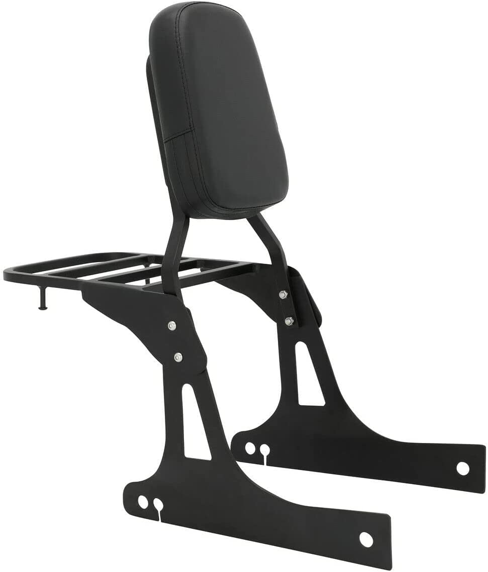 Sissy Bar Dossier avec coussinet confortable Compatible avec Harley Dyna Street Bob Wide Glide Super Glide Custom Low Rider fxdc fxdla