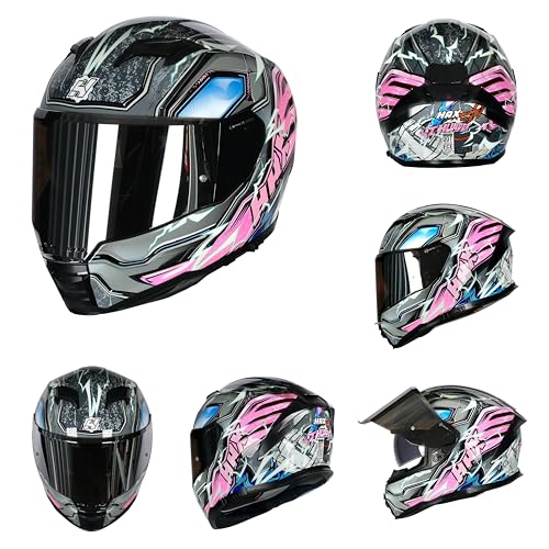 Image of HAX Force Aerodynamic Full Face Motorcycle Helmet for Street Bike DOT & ECE