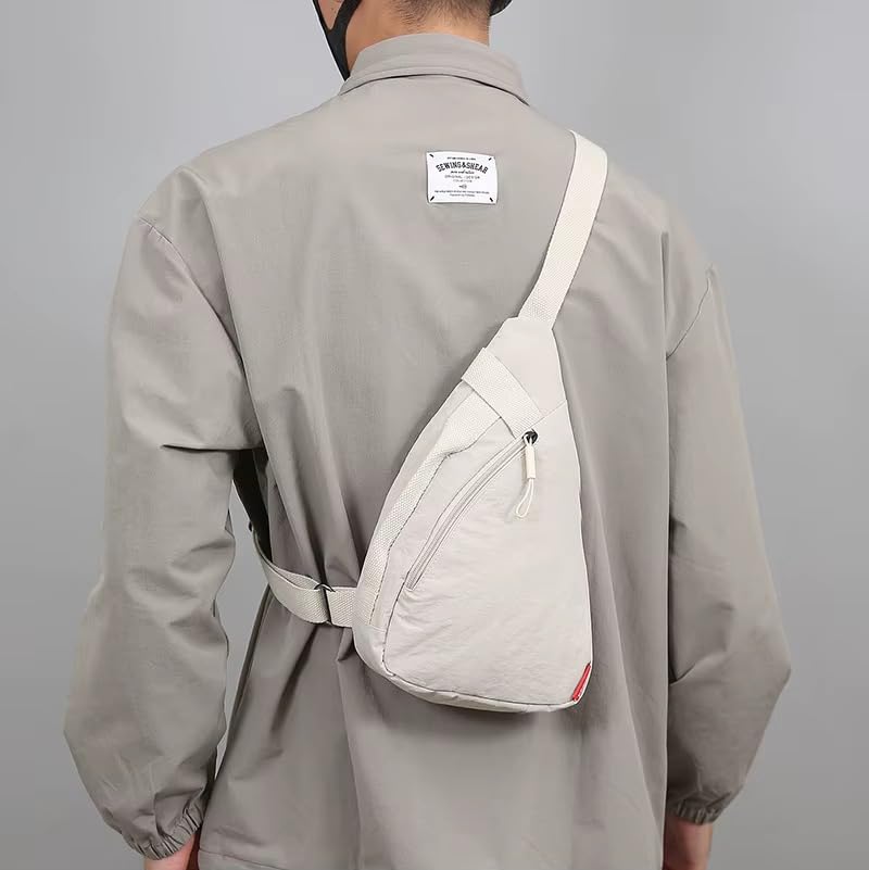 Image of WildHorn Nylon Sling Bag for Men & Women | Lightweight Crossbody Chest Bag with Adjustable Strap | Compact Travel & Daily Use Shoulder Backpack