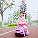 Aosom 2 in 1 Push Cars for Toddlers Kid Ride on Push Car Stroller Sliding Car with Horn Music Light Function Secure Bar Ride on Toy for Boy Girl 1-3 Years Old Pink