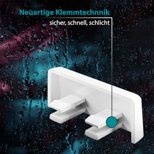 VOOXA 25 Stück Fenster Wasserschlitzkappen Standard Weiss RAL 9016 für Schlitzfräsungen von 20-34 x 5mm