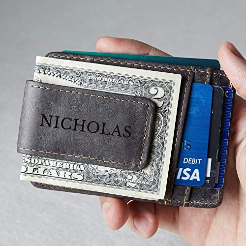 RUGGEDGIFTS Money Clip For Son, Son Graduation Gifts, Son Gift From Mom, Personalized Wallet Boys, Engraved Son Wallet, Christmas Gift For Son, GENUINE Leather2