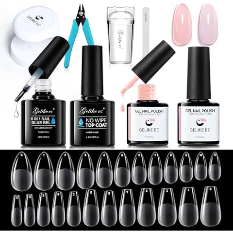 Gelike EC 240PCS Gel Nail Tips Kit Cover