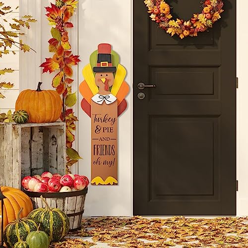 Glitzhome-Wooden-Thanksgiving-Turkey-Porch-Sign-Farmhouse-Hanging-Decor-for-Fall-Harvest-Rustic-Standing-Turkey-40H Glitzhome Wooden Thanksgiving Turkey Porch Sign Farmhouse Hanging Decor for Fall Harvest Rustic Standing Turkey 40H