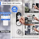 Keyless-Entry Door-Lock Deadbolt Smart Lock: Electronic Deadbolt Lock with Keypad, Fingerprint & Code Access, Digital Door Keypad for Front Doors, Entry Doors and Exterior Doors (Nickel) - Image 4
