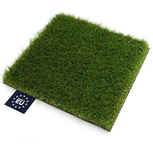 Primaflor Kunstrasen MEGAN 40mm – 2,00m x 1,00mm, Viele Größen, UV-Beständiger, Wasserdurchlässiger, Rasenteppich, Outdoor Bodenbelag, Kunstgras für Garten, Terrasse und Balkon