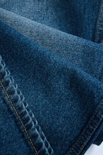 Image of SNITCH Men Jeans Casual Wear | Straight Fit Full Length Button & Zip Closure | 100% Cotton Denim Fabric Durable & Breathable for Streetwear & Daily Outings
