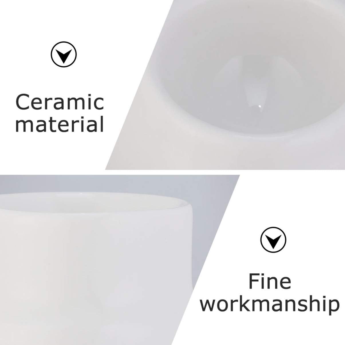 LIFKOME 2pcs Ceramic Egg Cups and Egg Tray White Porcelain Holders for Breakfast Kitchen Tools for Safe Storage of Hard Boiled