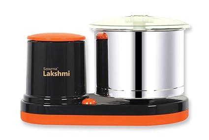 DGMR ENGG WORKS YJ666 150W Wet Grinder, Orange and Grey