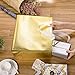 Whaline Set of 12 Reusable Gold Gift Bags Glossy Glitter Tote Bag with Handles Large Size Stylish Party Holidays Favor Bags for Wedding Birthday Party Valentines Mother's Day Christmas