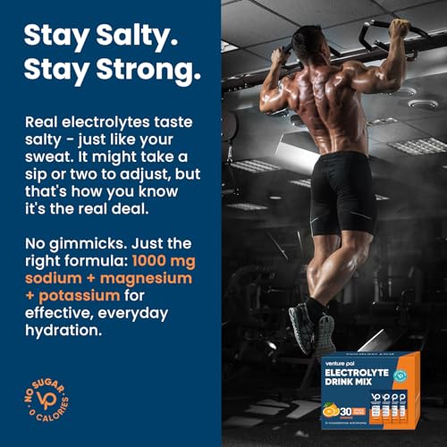 Image of Venture Pal High Sodium Sugar Free Electrolytes Powder Packet, 16 Sticks