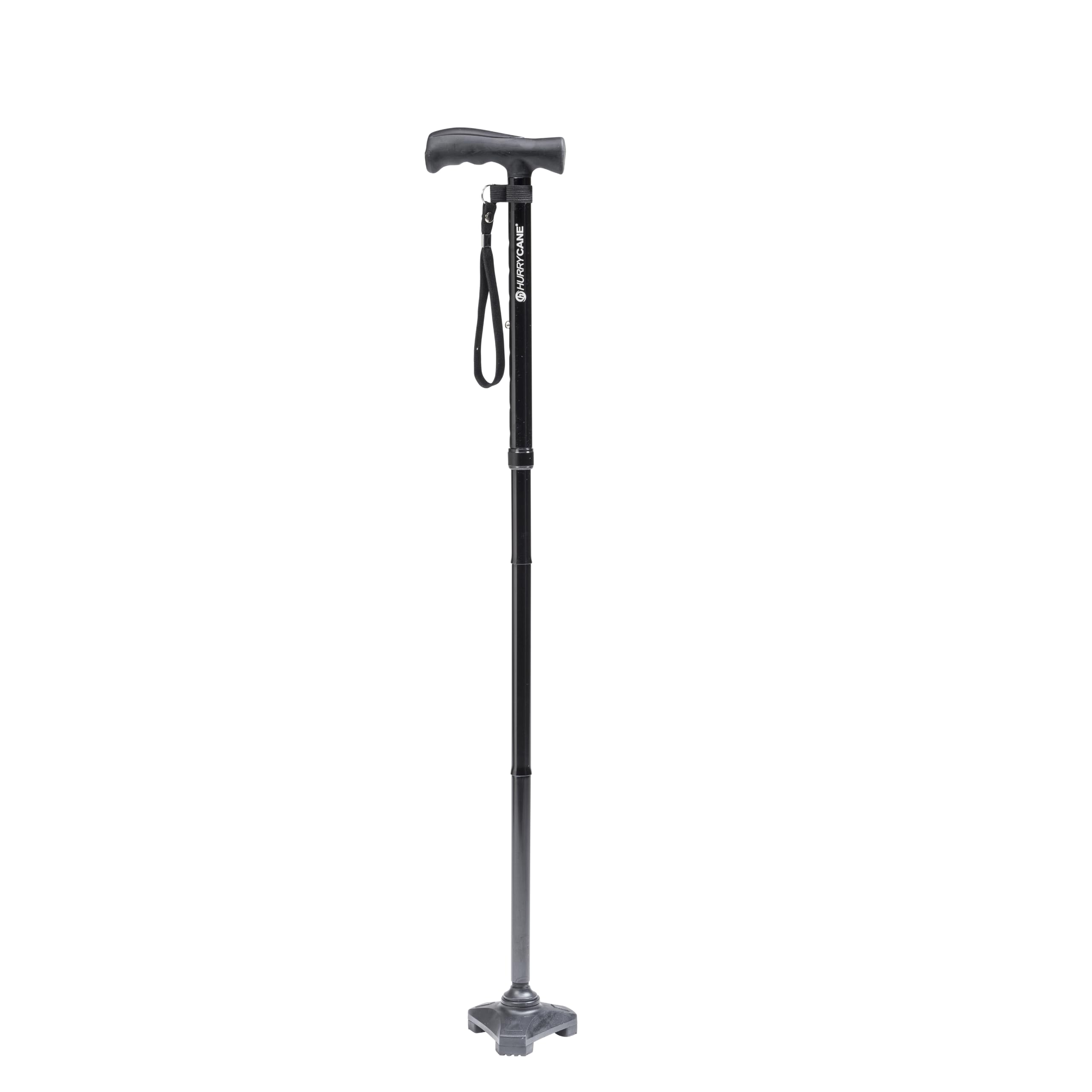 HurryCane Freedom Edition Foldable Walking Cane with T Handle
