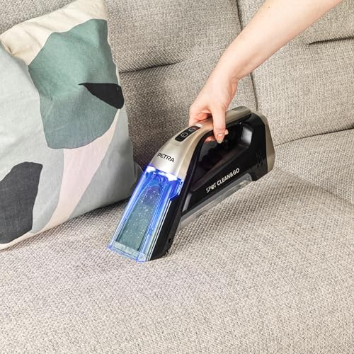 Petra PF01624VDE Spot Clean Handstaubsauger – kabelloser Akku mit 7,4V mAh, Nass-Staubsauger für schnelles Verschütten, 110ml l Reinigungsmittel/220ml l Wassertank, Flecken und Schmutz von Haustieren - 5