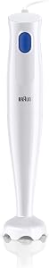Braun MINIPIMER MQ10.000P MultiQuick1 5 ANNI DI ASSISTENZA, Frullatore ad immersione leggero, Sistema EasyTwist per cambiare facilmente accessorio, Tecnologia Splash niente schizzi, Bianco