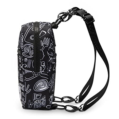 Image of Crossbody Sling Bag for Women Men 5in1 Multi-Use from Recycled Polyester Belt Bag Cross Body Backpack Fanny Pack Purse