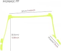 Vista 3 de YXXSDP Estragos de agilidad de velocidad ligera para entrenamiento, juego de obstáculos de entrenamiento de obstáculos ajustable portátil