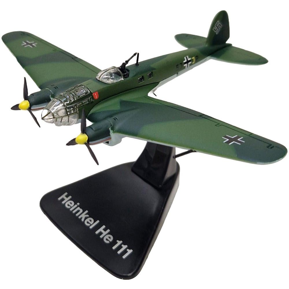 AirModels Heinkel He 111 Diecast Aircraft Model 1/144 Scale Plane Toy Collectable Gift