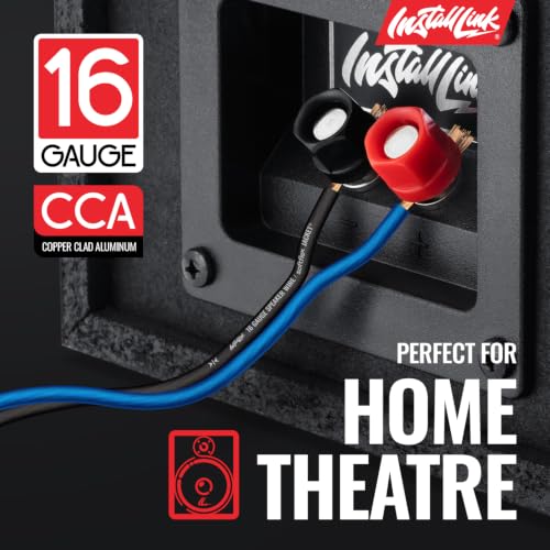Image of Install Link 16 AWG Gauge Speaker Wire (100 Feet) Car or Home Theater (CCA)