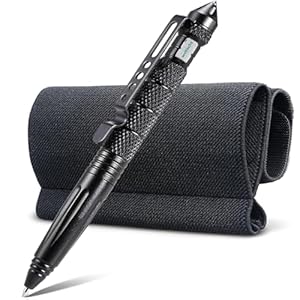 Woltechz Tourniquet Holder with Tungsten Steel Tactical Pen, Quick Access Elastic IFAK TQ Pouch for CAT GEN 7, Duty Belt Holder for Police EMT Security Outdoor Survival Use
