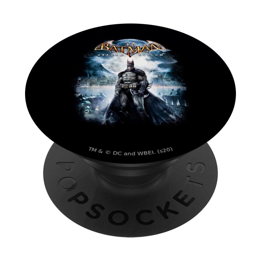 Batman: Arkham Asylum Game Cover PopSockets PopGrip Intercambiabile