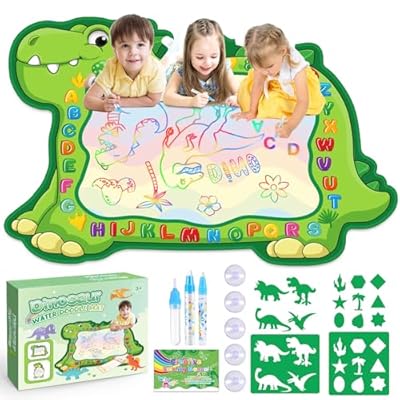 EUCOCO Dino Dinosaurio Juguetes Niño 1 2 3 Años Dinosaurios Pizarra Magica 6 Infantil Navidad Regalos Cumpleaños Niños 2-3 Años Tapete Magic Niños Juegos Educativos Niños 39.37x 55.11 Pulgada