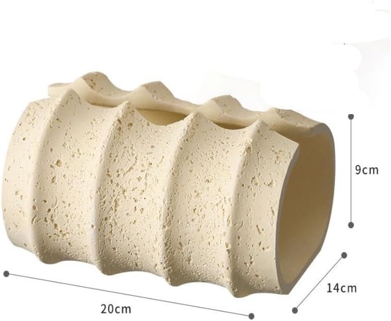 Hole Stone Toilet Paper Box for Living Room Tabletop Storage Dining Table Surface Tissue(D)