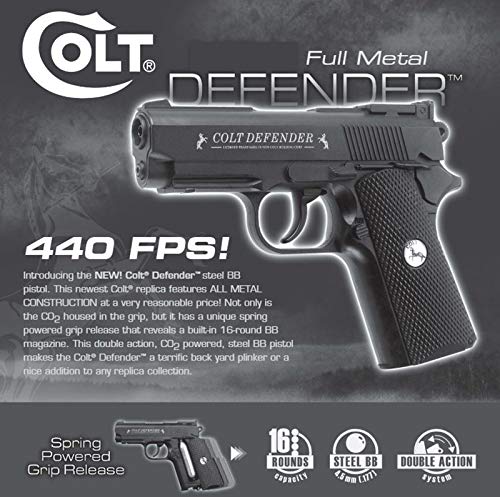 Umarex 2254020 Colt Defender Semi Automatic Metal Frame .177 Caliber Bb Gun Air Pistol thumb #6